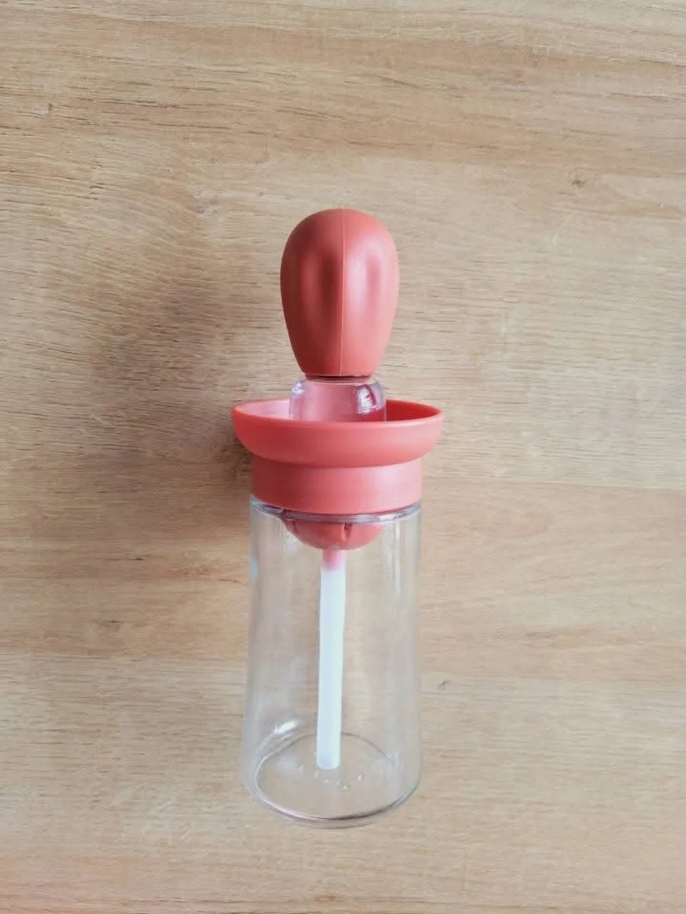 Silicone Pump Dispenser Bottle - Coral Pink
